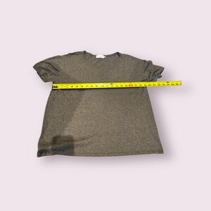 The Reset‎ R label M olive t shirt linen/cotton blend